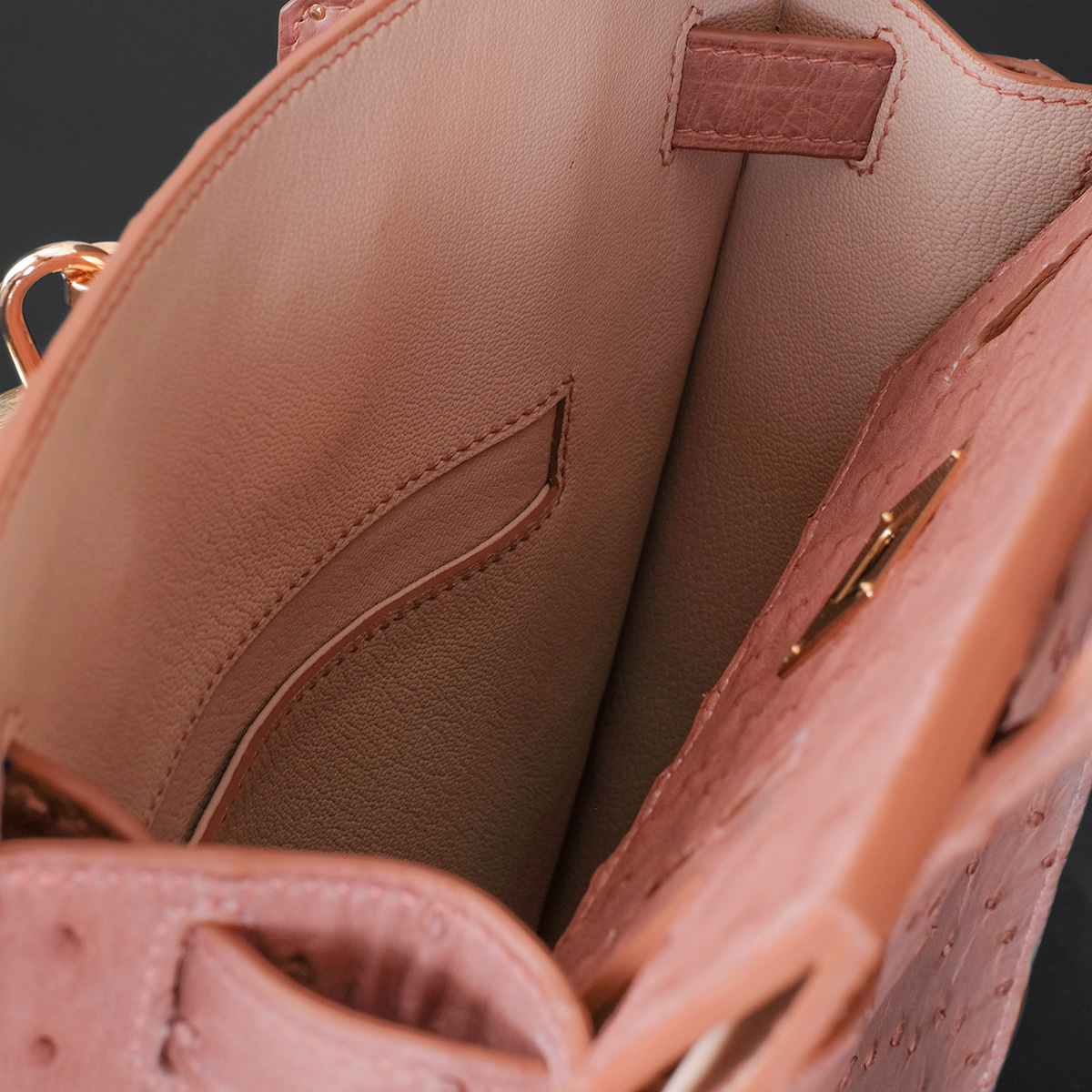 Pellefina Pink Ostrich_vnitrek